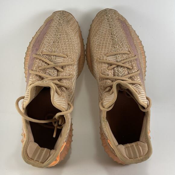Adidas Yeezy Boost 350 V2 'Clay' Men's Size 12 Comfort Sneakers EG7490 Orange - Picture 6 of 9